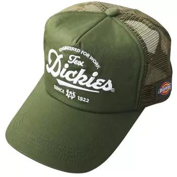 Dickies Mesh Cap Hat for Original Mesh American DK Classic F Men, Logo, Women, Unisex, Color Black, Cap, Casual, Street, Khaki,
