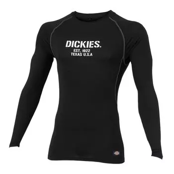 Dickies Support Рабочая одежда с длинным рукавом Рабочая одежда Внутреннее белье Эластичное Дезодорирующее Прохладное на ощупь Dickies Pro Uni Наклейка в комплекте Черный LL D-2088