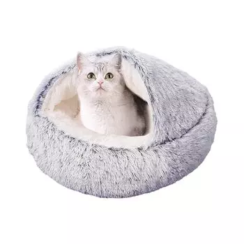 DICOCO Cat Dog Winter Pet Pet For Both Dogs and Seashell Indoor Pet For Dogs and Size and Color Selectable Gradient Bed, Bed, Dome, Bed, Cushion,