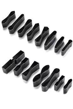 Die cutting metal fittings 15 piece set leather craft pattern hole punch tool leather corner cutter leather products leatherwork leather processing