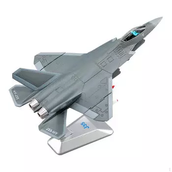 Diecast J35 Fighter Aircraft Kids Toy Souvenir Simulation Plane Airplane for Home Bookshelf 17.5x11.5x11cm