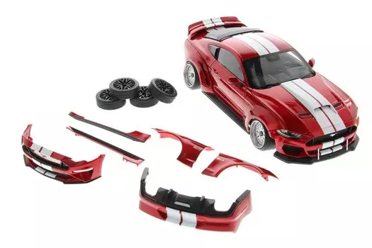 DIECAST MASTERS Ford Mustang GT 2019 Right Handle Blue Finished Product 1/18 синий