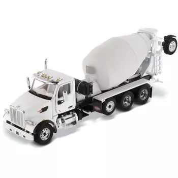 DIECAST MASTERS Peterbilt 567 Бетономешалка McNeilus Bridgemaster Mixer 71074 Красный/Белый 1/50 белый