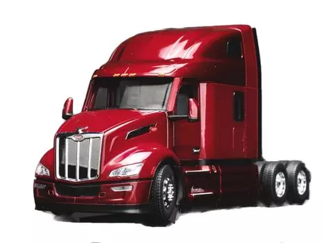 DIECAST MASTERS Peterbilt 579 UltraLoft PACCAR MX Engine Legendary Red Cab 71091 1/32