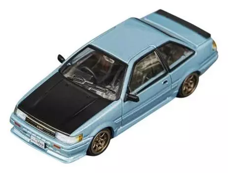 DIECASTTEAM Toyota Corolla Levin Капот Готовый продукт 1/64 Синий/Черный LL-009-146