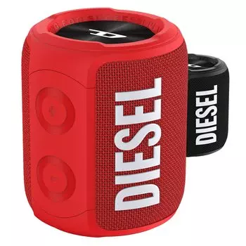 DIESEL Bluetooth-динамик с двумя сабвуферами, мощными басами и возможностью воспроизведения музыки до 14 часов, беспроводное стереосоединение двух динамиков, водонепроницаемый ремешок IPX7
