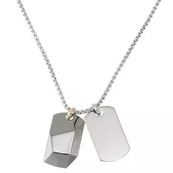 DIESEL Двойной собачий жетон с подвеской на шею DX1143040 [Diesel] [Предмет]