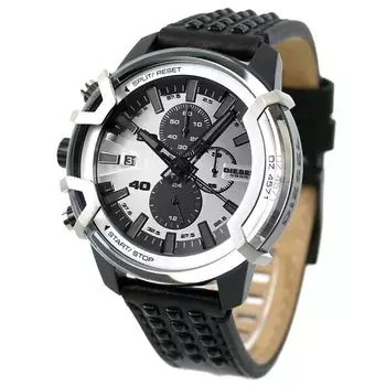 DIESEL Griffedo 48 мм хронограф кварцевые часы DZ4571 [Diesel] мужские [Товар] серебряный
