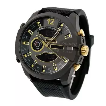 DIESEL Mega Chief 51mm кварцевые часы DZ4552 [Diesel] мужские [Товар]