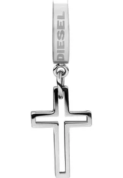 Diesel Stainless Steel Earrings with Hoop L x W x H Stainless Steel Cubic No L x W x H Stainless Steel Cubic No DX1333040 Men s Clasp, 34.9mm 12.5mm