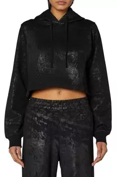 Diesel Sweatshirt A17230RHPAE 900 Black S Women s F-REGGY-HOOD-CROPT чёрный
