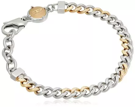 Браслет унисекс DIESEL DX1354 (Дизель) серебряный