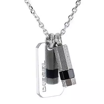 Diesel Unisex Plate Silver ожерелье аксессуар брендовые аксессуары DX1156040 мужские женские [Товар]