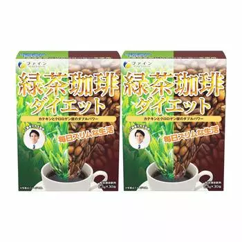 Диета с зеленым чаем и кофе Fine Catechin под руководством Такафуми Кудо. Хлорогеновая кислота. Кофеин. Отечественное производство. 30 пакетов x 2