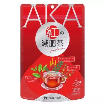 Диетический черный чай для похудения пульир 3 г x 18 Дарджилинг черный чай свечной куст ройбуш чай Кампо [красные пакетики] [Ito Pharmaceutical]