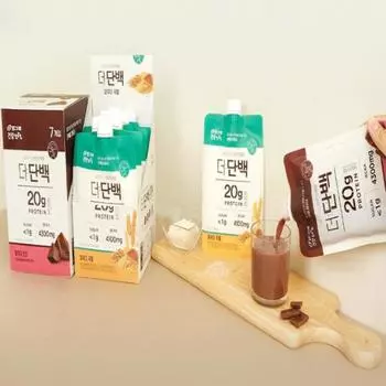 Диетический коктейль Binggrae с высоким содержанием белка, 32 г, 7 упаковок, 2 вкуса 1. Grain