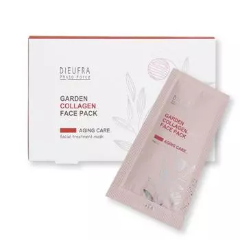 DIEUFRA Garden Collagen Face Pack маска для сияния и упругости кожи, 30 шт