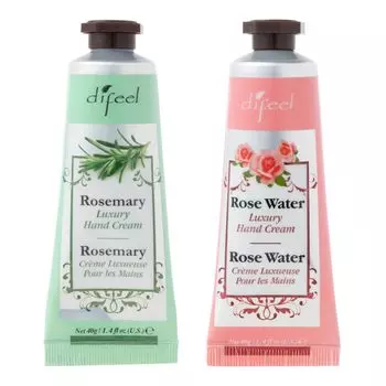 Difeel Couple Set 21 Натуральный крем для рук 40 г x 2 шт. Rosewater New York Rosemary,