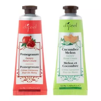 Difeel Couple Set 22 Натуральный крем для рук 40 г x 2 шт. Дыня Нью-Йорк Гранат,