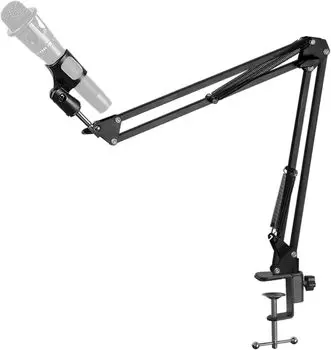 DIFEIUKI микрофонный настольный кронштейн микрофонный кронштейн микрофонный угол для конденсаторного микрофона для динамического живого выступления настольная мачтовая стойка, тип, кронштейн, настольный, держатель, 360° чёрный