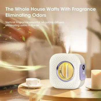 Diffuser Aromatherapy Machine USB Smart Air Purifier with Display LEDLighting KitchenToilet Essential Oil Diffuser Air Freshener