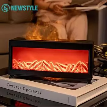 Диффузор для эфирных масел для каминов, увлажнитель воздуха для дома, вилка EU US с цветными ночниками, аромадиффузор для снятия стресса us