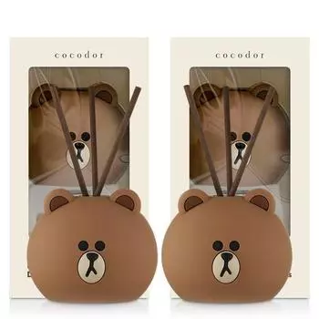 Диффузор для лица Cocodor Line Friends 50 мл 2шт, коричневый (Чистый хлопок)