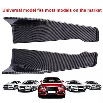 Диффузор Разделитель Защита от царапин Глянцевый черный/углеродное волокно Защита от царапин Крылья Боковая юбка Угол обтекателя губ