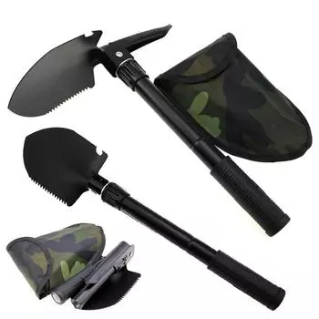 Digging Shovel Folding Garden Shovels Trowel Rustproof Garden Scoop Coated Surface Camping Outdoor Survival Spade Trowel