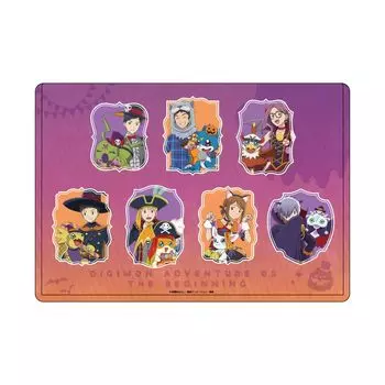 Digimon Adventure 02 НАЧАЛО 04 Дизайн рамки Хэллоуин Персонаж Прозрачный чехол версия. [Оригинальная иллюстрация]