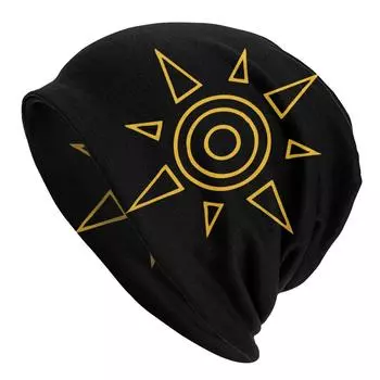Digimon Agumon Gabumon Sora Аниме Капот Вязаные Шапки Мода Открытый Цифровой Мужество Skullies Шапки Шапки Унисекс Женские Шапки двойного назначения 10.6x11in 26.8x28cm