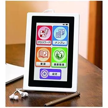 DigiRect Anytime Brain Training Puzzle Tablet Puzzle-only tablet device with 300 crossword questions and 10,000 Sudoku questions