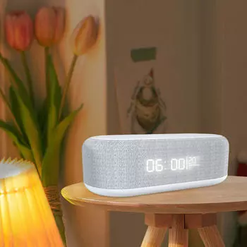 Цифровой будильник бытовой светодиодный дисплей для гостиной ванной комнаты класса белый