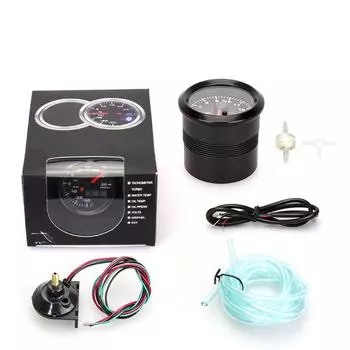 Digital And Arrow Turbine Boost Gauge With 7-Color Led Illumination, 2 , Psi, For 12 V Vehicles