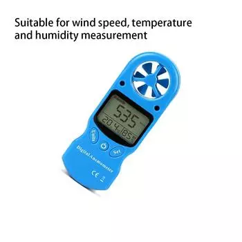 Digital Anemometer Handheld Wind Speed Meter Portable Hygrometer Red красный
