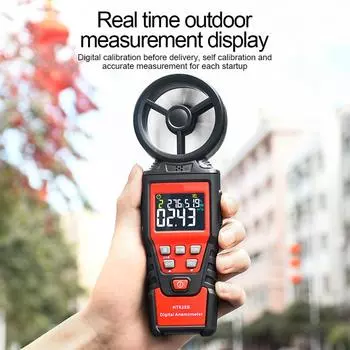 Digital Anemometer Wind Speed Tester Gauge Tools Counters Portable