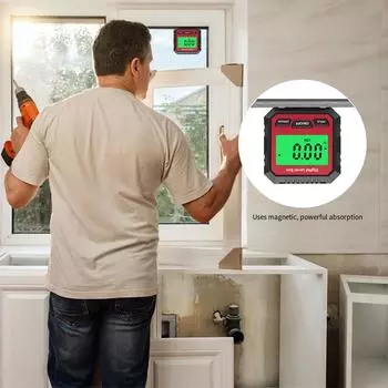 Digital Angle Finder & Electronic Level 3-In-1 Digital Level/Protractor/Inclinometer/Angle Gauge Magnetic Level Box