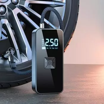 Digital Car Air Pump 12V Tire Inflator Digital Portable Air Compressor Electric Tire Pump Wired Air Pump With Pressure Gauge For CHINA