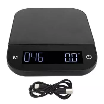 Digital Coffee Scale Waterproof 0.1g High Accuracy Manual Automatic Mini Portable Baking Scale with