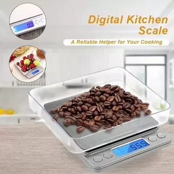 Digital Kitchen Scale USB Charging Mini Jewellery LCD Precision Electronic Scales Weight Electronic Scale Kitchen Accessories