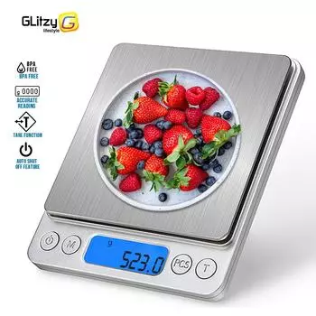 Digital Kitchen Scale With Case Pocket 500/0.01g 3000g/0.1g LCD Display Portable Mini Baking Jewelry Powder Grams Weight Balanc 0.5Kg