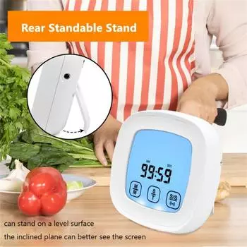 Digital Kitchen Thermometer Probe Touch Screen Meat Barbecue Food Temperature Measure Tool Steak BBQ Timer Cooking Tools