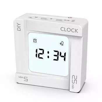 Digital Kitchen Timer Rotating Timer DIY Countdown Timer With Alarm Clock Vibration Timing Tool for Cooking Study Fitness