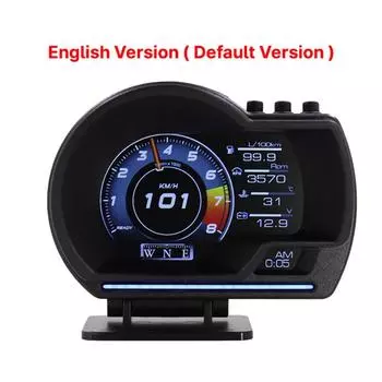 Digital Odometer Car Head Up Display Turbo Gauge OBD2+GPS Smart Gauge Truck