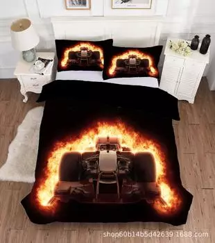 Digital Printing 3D High Definition Bedding Four-Piece Set Three-Piece Pillowcase Quilt 135x200 two-piece set