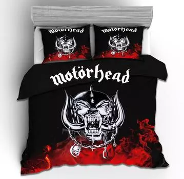 Digital Printing 3D New Skull Rose Series Bedding Four-Piece Set Three-Piece Set 135x200 two-piece set
