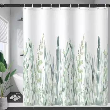 Digital Printing Polyester Pongee Shower Curtain Waterproof Mold Proof Bathroom Decorations Shower Curtain Manufacture 90 square gram weight/width 180cm height 180cm