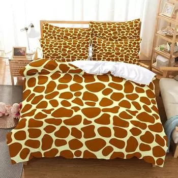 Digital Printing Three-Piece Kit Quilt Cover Pillowcase Leopard Print Bedding 70 * 133 two-piece set