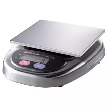 Digital Scale 3000g Minimum 1g Pan A&D Dustproof/Waterproof HL-3000LWP Weighing capacity display size 174(W)137(D)mm