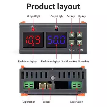 Digital Soil Moisture Controller 220V Humidity Controller Soil Moisture Regulator LCD Hygrometer Soil Controller for Greenhouse